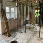 Lift installation and kitchen