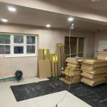 Lift installation and kitchen