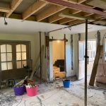 Lift installation and kitchen